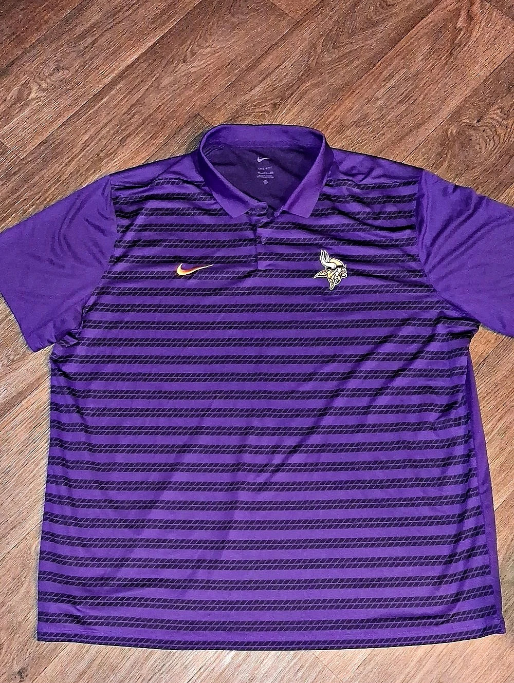 Nike Minnesota Vikings Sideline Victory Stripe Dri-FIT Polo Jersey 3XL